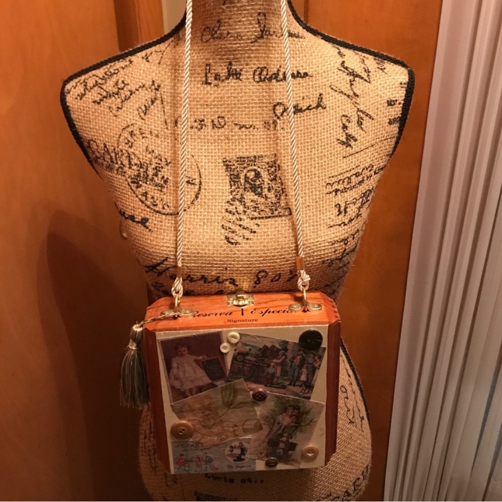 Vintage Cigar box rare statement purse